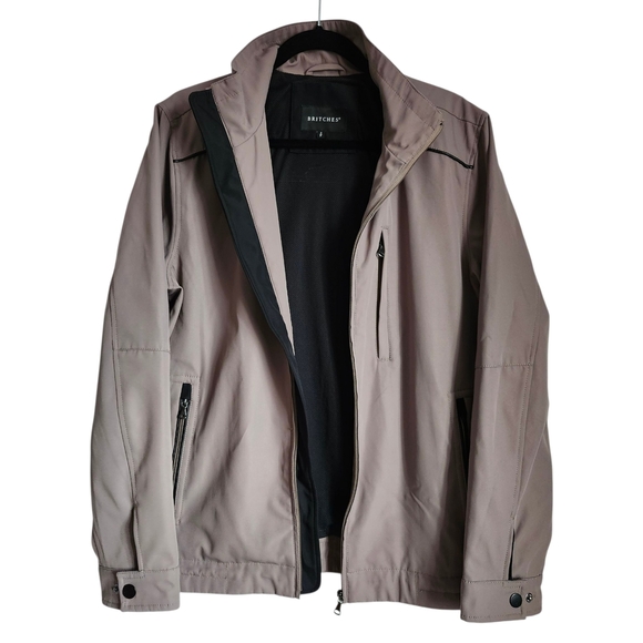 Britches Men's Taupe Softshell Jacket - Picture 2 of 5